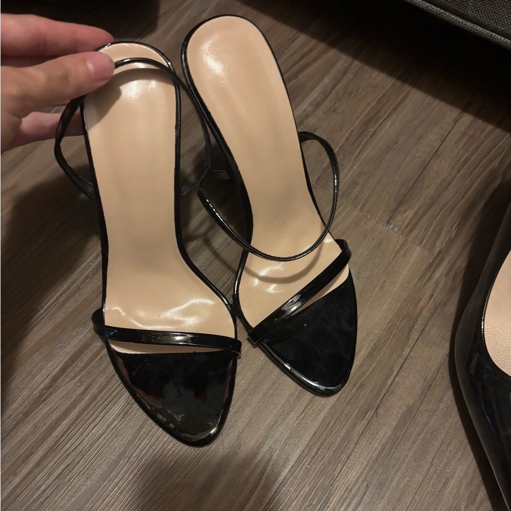 Black Strappy Heels